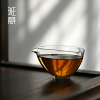 國內良品日式手工玻璃公杯透明簡約耐熱玻璃公道杯分茶器勻杯茶具