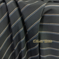 Bahan Stelan Jas Celana Semi Wool / Kain Semi Wool Salur Import ( Per 50 Cm) Pria
