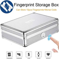 Biometric Fingerprint Safe Box Gun Safe Jewelry Privacy Security Storage Box with Morse Code Lock Intelligent Secret Hidden Safe