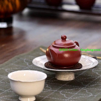 【百貨屋二號】紫砂壺 觀云紫砂壺手工高端文人小茶壺梨皮朱泥 李曉璐水平70cc-有意請咨詢