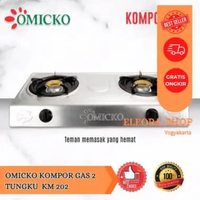KOMPOR GAS 2 TUNGKU STAINLESS / KOMPOR GAS 2 TUNGKU NIKO/ OMICKO/ MYVO OMICKO