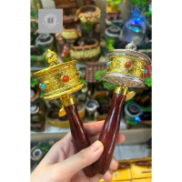 [TK ขายร้อน] กงล้ออธิษฐาน (Prayer Wheel) ล้อสวดมนต์ทิเบต พุทธทิเบต หมุนมือ เครื่องสวดมนต์ มือถือ