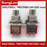 Toggle the bulk of M12 single small tripod reset button toggle switch Deli Wei reset button NO/NC 3PIN NO-NO Q27--20p