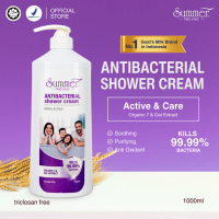 Summer Naturale - Body Wash Anti Bacterial Shower Cream Sabun Mandi Active & Care Pump 1000 ml