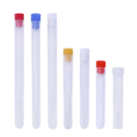 10Pcs Sewing Needle Containers Holder Transparent Plastic Multi-purpose Embroidery Felting Needles Bottle Box Case