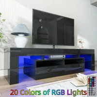 51 inch/63 inch modern high gloss LED TV stand entertainment center 32-70 TV-