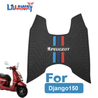 For Peugeot Django150 Scooter Motorcycle Mats Pedal Rubber Foot Skid Pad Floor Mat Carpet Water Proof High Fit