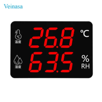 Veinasa-HEC-106 Laboratory Digital Thermometers Hygrometer Smart Room Wall Thermometer Electronic Wireless Household