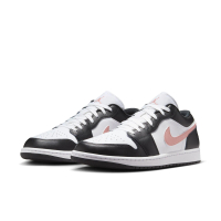 【NIKE 耐吉】休閒鞋 男鞋 運動鞋 AJ1 喬丹 AIR JORDAN 1 LOW 白黑粉 553558-165