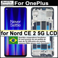 Original 6.43" AMOLED For OnePlus Nord CE 2 5G LCD Display Touch Screen Panel Digitizer Assembly (IV2201 Models) Repair Parts
