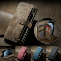 For iPhone 13 Pro Max 13 Mini Case Luxury Leather Zipper Wallet Phone Cover For iPhone 13 Pro Mini 13Pro Max Case Coque Fundas