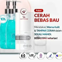 BEAUTETOX 2 KOJIC + 2 ODORLESS SPRAY 10% Niacinamide Face & Body Wash Sabun Cair Pencerah Glowing Bo