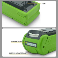 Tool battery suitable for original Greenworks 40V 3.5AH lithium battery chain saw lawn machine