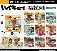 ☆卡卡夫☆ 全新現貨 PROOF 排球少年!! 角色名台詞 名言色紙 分售