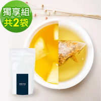 【順便幸福】黃金蕎麥茶+果香綠茶各10包/袋-共2袋(蕎麥 綠茶 可冷泡)