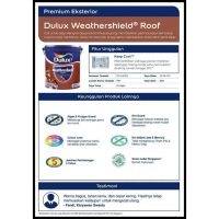 Ready Cat Genteng Dulux Weathershield Roof 2.5 Lt Best Quality Asli 100% Original