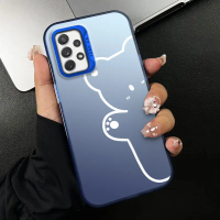 Sarung Sarung untuk Samsung A72, A72, 5G, separa lutsinar, ultra nipis, beku, sarung telefon