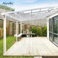 Outdoor Alumiunm Carport Frame with UV Protection Polycarbonate Canopy Roofing Sheet