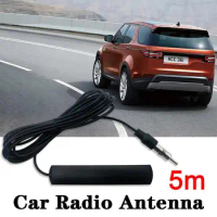 12V Improve Car Radio Signal With Universal Antenna Booster Antenna 5 Car AM FM Radio Antenna Signal Amplifier Booster