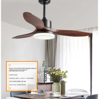 Modern Wood 42 52 Inch Bldc Ceiling Fan Ceiling Fans With Led Light With Remote Control Led Ceiling Fan Light