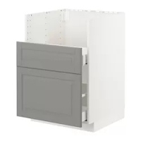 kabinet dasar u wastafel TALLSJÖN, putih/Bodbyn abu-abu, 60x60 cm