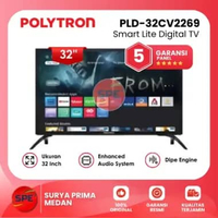 LED TV 32 INCH POLYTRON PLD-32CV2269 LED SMART DIGITAL TV ( GARANSI RESMI MEDAN)
