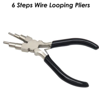 6 Step Wire Looping Pliers, Bail Making Pliers, Jewelry Making Tool, Beading Supplies, Wire Bending Tool