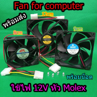 【​โปรโมชั่นสุดร้อน!】 พัดลมคอมพิวเตอร์ พัดลมเคส ระบายความร้อน Fan Case พัดลม 8CM-9CM-12CM มีแบบให้เลื
