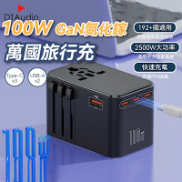 100W 萬國旅行充 USB Type-C 2500W功率 旅行充電頭 快速充電 萬用轉接頭 氮化鎵