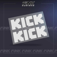 Logo tài trợ F1 KIKC, nhãn dán mũ, nhãn dán xe hơi, màu xanh phản chiếu, chống thấm nước, kem chống 