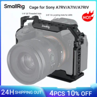 SmallRig A7m4 A7 IV Full DSLR Camera Cage for Sony Alpha a7iv A7 IV / Alpha 7S III Advanced Cage Kit L-Bracket Baseplate -3667B