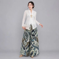 LEZAHRASIGNATURE Palazzo Batik Ashley LP556BYL Celana Batik Wanita Katun Premium fit 75 Kg Pinggang 