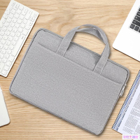 商務電腦包手提適用14寸15寸蘋果華為聯想男女簡約多用設計學生青年純色電腦手提包