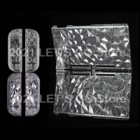New Limited Edition Switch Transparent Diamond Pattern DIY Replacement Console Case Joycon Shell for Nintendo Switch Accessories