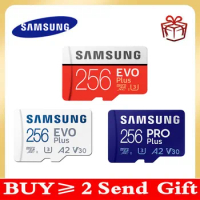 SAMSUNG Micro SD card 256GB Memory Card EVO Plus 256 GB Class10 TF Card C10 microsd UHS-I U3 Free Shipping cartao de memoria