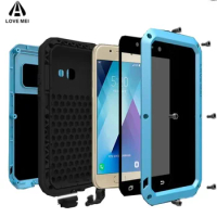 Love Mei-powerful metal armor case for Samsung Galaxy A51 A71 A34 A50 A54 A70 A42 Shock Dirt Shockproof Resistant Metal Cover
