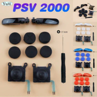1Set 3D Analog Joystick For PSV 2000 L R Thumbstick Button Silicone Grip Cap Cover Kit For PS Vita 2000 Controller Accessories