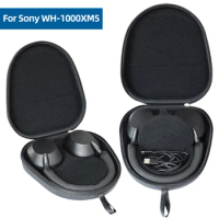Hard Carrying Case Shockproof Protective Hard Case EVA Anti-Scratch Hardshell Case Anti-Drop for Sony WH-1000XM5 Headphone