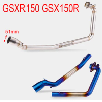 Slip On Exhaust For SUZUKI GSXR150 GSX150R GSX S150 GSX-S150 2017-2021 Years Motorcycle Exhaust Escape Modify Front Link Pipe