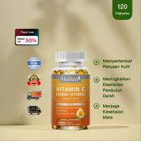 MULITTEA 120PC Glowing Natural VitaminE 1000iu kapsul Meningkatkan Melembabkan Hidrasi kulit, Menduk