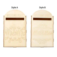 Wedding Card Box Wedding Decorations Envelope Gift Post Card Box Letterbox Postbox for Party Anniversary Reception Bridal Shower