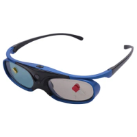 Rechargeable DLP Link 3D Glasses Active Shutter Eyewear for Xgimi Z3/Z4/Z6/H1/H2 Nuts G1/P2 BenQ Acer &amp; DLP LINK Projector