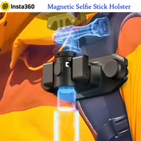 Magnetic Selfie Stick Holster Portable Mount Adapter Bracket For Insta360 X4/Ace Pro/Ace/GO 3/X3/X2/ONE RS/R