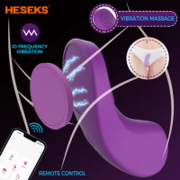 HESEKS Wearable Vibrator Women APP Remote Clitoris Stimulator Vibrating Panties Vaginal Stimulator Adult Sex Toys