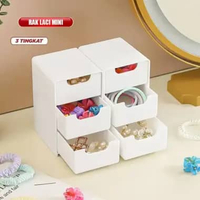 ONE-C1398 Rak Laci Susun Mini 3 Tingkat / Tempat Penyimpanan Drawer Storage Box Laci Mini Aesthetic 