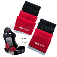 2PCS Car Racing JDM BRIDE RECARO Seat Cover Protect Tuning Left Right Side Pad Cushion Bucket For Car Styling