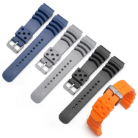 for Casio OMEGA Seiko 5 PROSPEX Waterproof Sport Wrist Band Bracelet Watchband 20mm 22mm 24mm Premium Silicone Watch Strap