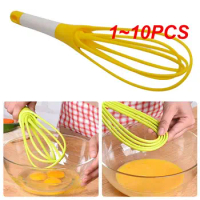 1~10PCS Egg Beaters Whisk Mixer Egg Beater Silicone Egg Beaters Kitchen Tools Hand Egg Mixer Cooking Foamer Wisk Cook