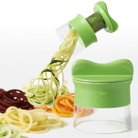 手持式蔬菜螺旋切絲器蔬菜黃瓜面條切絲器切長絲器刨絲器廚房工具