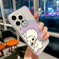 Cute Fashion Couple Sheep Full Coverage Soft TPU Shockproof Phone Case for IPhone 8 Plus/XR/XS/11/12
